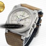 Bell Ross BR 03-94 Horolum Chronograph 1:1 Best Edition Brown Dial on Leather Strap Asia 7750
