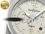 Bell Ross BR 03-94 Horolum Chronograph 1:1 Best Edition Brown Dial on Leather Strap Asia 7750 - Görsel 10