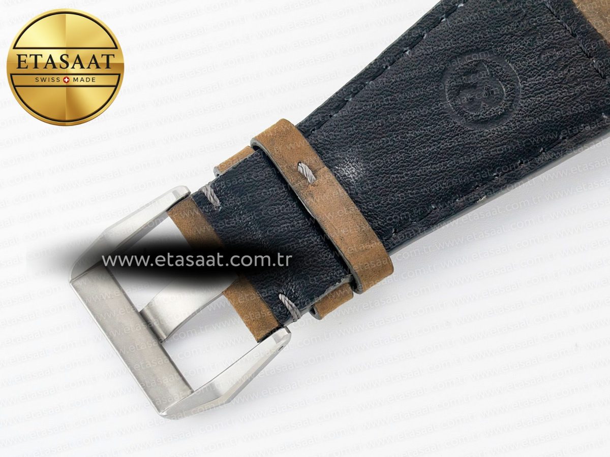 Bell Ross BR 03-94 Horolum Chronograph 1:1 Best Edition Brown Dial on Leather Strap Asia 7750 - Görsel 21