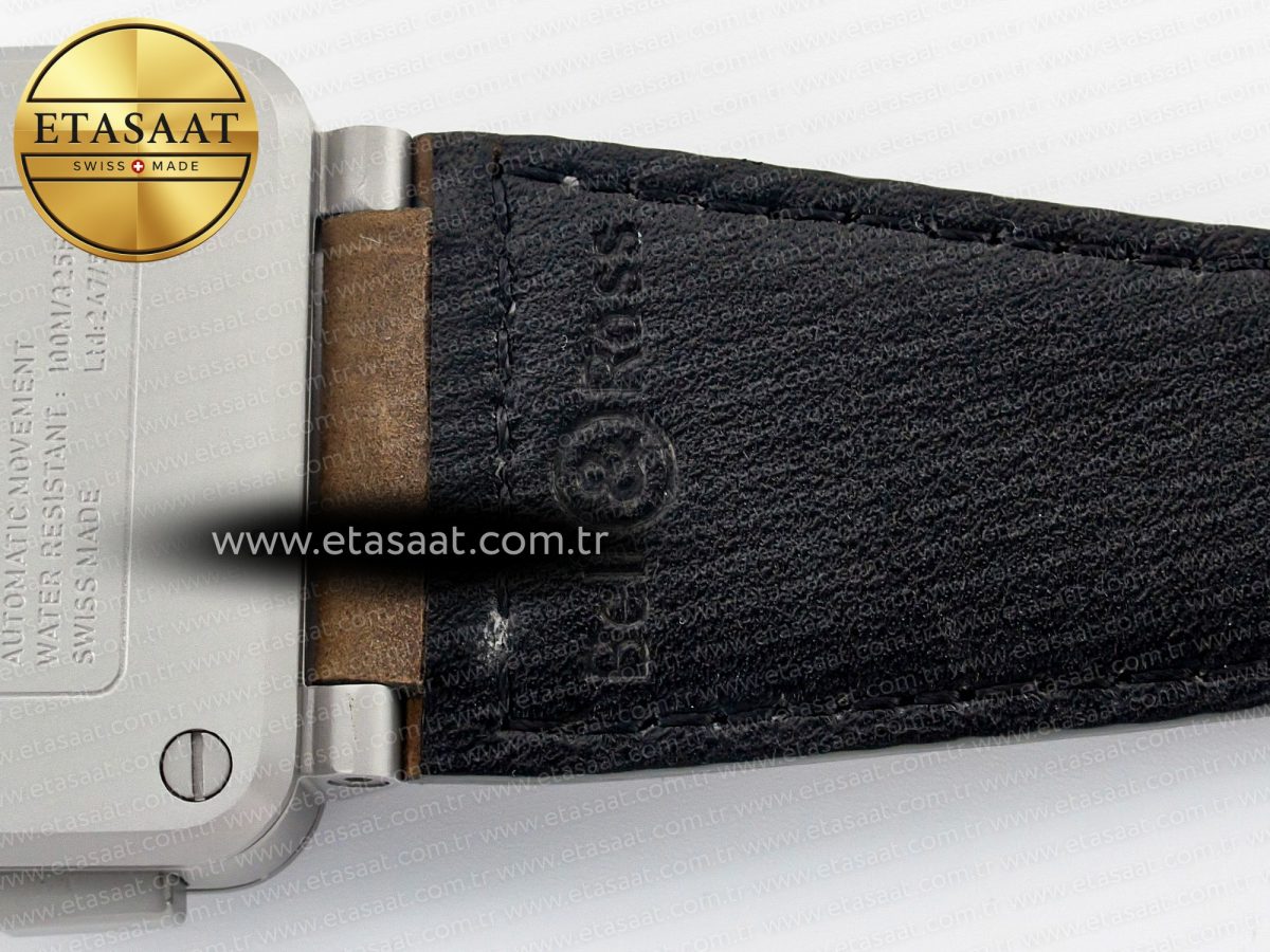 Bell Ross BR 03-94 Horolum Chronograph 1:1 Best Edition Brown Dial on Leather Strap Asia 7750 - Görsel 22