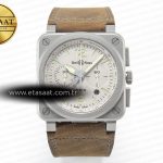 Bell & Ross BR 03-94 Horolum Kronograf Kahve Kadran 7750 Eta Saat - Görsel 3 - 1:1 Süper Klon Saat