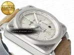 Bell Ross BR 03-94 Horolum Chronograph 1:1 Best Edition Brown Dial on Leather Strap Asia 7750 - Görsel 7