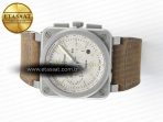 Bell Ross BR 03-94 Horolum Chronograph 1:1 Best Edition Brown Dial on Leather Strap Asia 7750 - Görsel 9