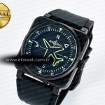Bell Ross BR-03 Gyrocompass BRF 1:1 Best Edition Black Dial on Black Rubber Strap MIYOTA 9015