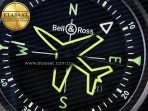 Bell Ross BR-03 Gyrocompass BRF 1:1 Best Edition Black Dial on Black Rubber Strap MIYOTA 9015 - Görsel 10