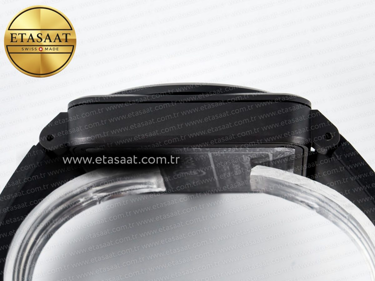 Bell Ross BR-03 Gyrocompass BRF 1:1 Best Edition Black Dial on Black Rubber Strap MIYOTA 9015 - Görsel 13