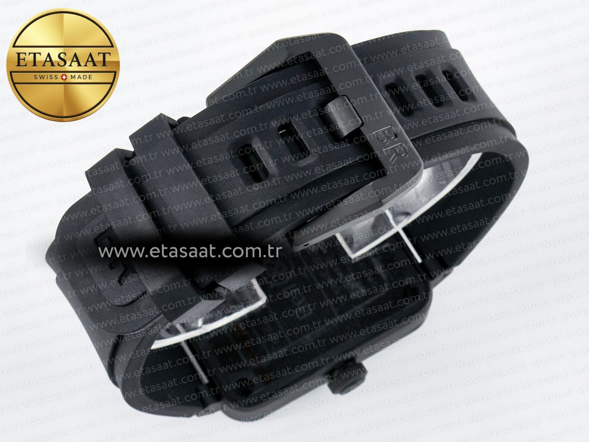 Bell Ross BR-03 Gyrocompass BRF 1:1 Best Edition Black Dial on Black Rubber Strap MIYOTA 9015 - Görsel 15