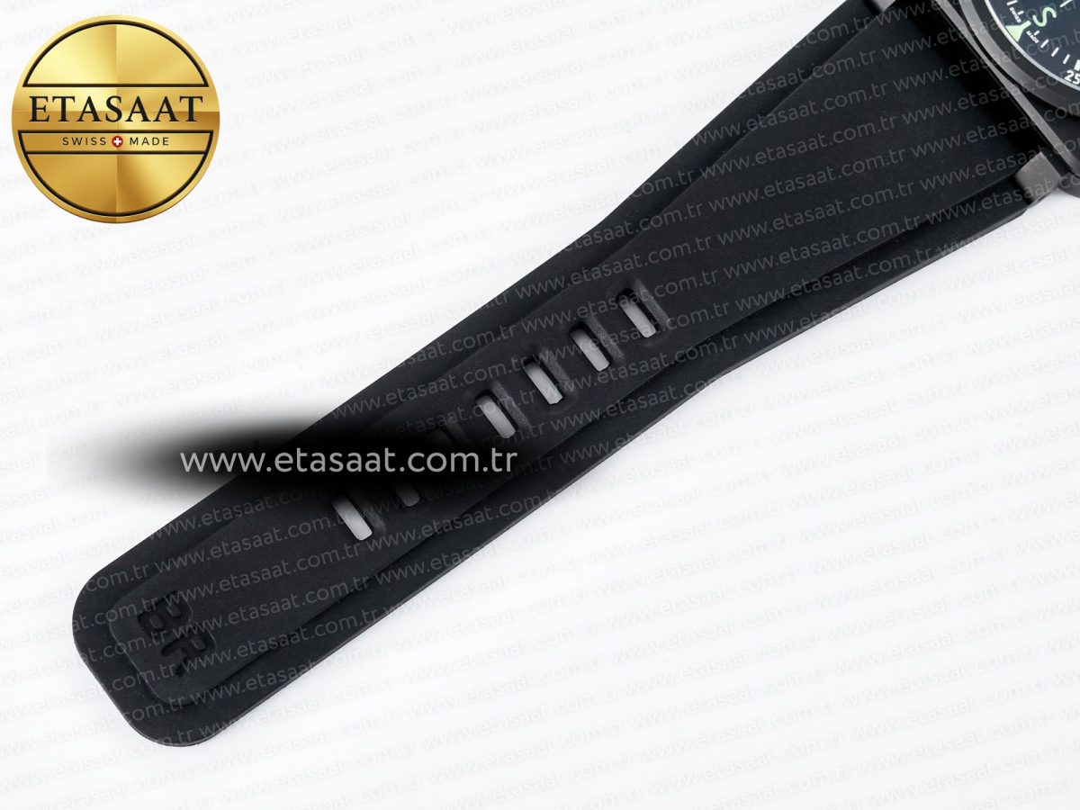 Bell Ross BR-03 Gyrocompass BRF 1:1 Best Edition Black Dial on Black Rubber Strap MIYOTA 9015 - Görsel 17
