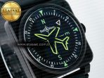 Bell Ross BR-03 Gyrocompass BRF 1:1 Best Edition Black Dial on Black Rubber Strap MIYOTA 9015 - Görsel 5