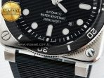 Bell Ross BR03-92 Diver BRF 1:1 Best Edition Black Dial on Black Rubber Strap A2824 - Görsel 13