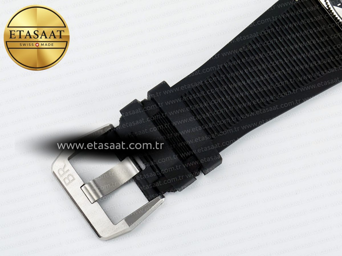Bell Ross BR03-92 Diver BRF 1:1 Best Edition Black Dial on Black Rubber Strap A2824 - Görsel 19