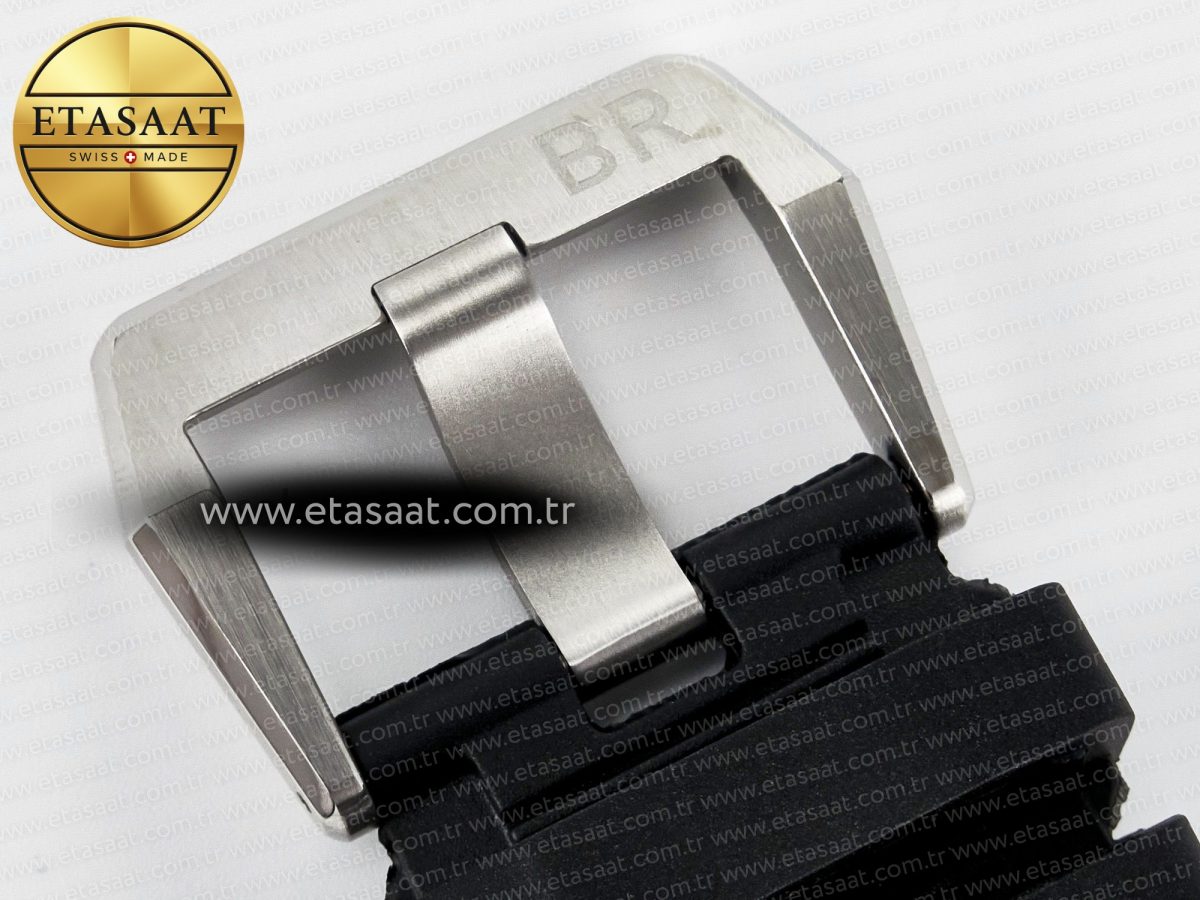 Bell Ross BR03-92 Diver BRF 1:1 Best Edition Black Dial on Black Rubber Strap A2824 - Görsel 22
