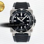Bell & Ross BR03-92 Diver BRF Siyah Kadran A2824 Eta Saat - Görsel 3 - 1:1 Süper Klon Saat