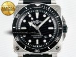Bell Ross BR03-92 Diver BRF 1:1 Best Edition Black Dial on Black Rubber Strap A2824 - Görsel 4