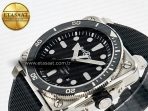 Bell Ross BR03-92 Diver BRF 1:1 Best Edition Black Dial on Black Rubber Strap A2824 - Görsel 6