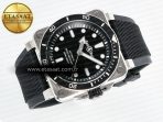 Bell Ross BR03-92 Diver BRF 1:1 Best Edition Black Dial on Black Rubber Strap A2824 - Görsel 8