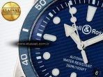 Bell Ross BR03-92 Diver BRF 1:1 Best Edition Blue Dial on Blue Rubber Strap A2824 - Görsel 12