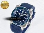 Bell Ross BR03-92 Diver BRF 1:1 Best Edition Blue Dial on Blue Rubber Strap A2824 - Görsel 2