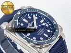 Bell Ross BR03-92 Diver BRF 1:1 Best Edition Blue Dial on Blue Rubber Strap A2824 - Görsel 7