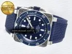 Bell Ross BR03-92 Diver BRF 1:1 Best Edition Blue Dial on Blue Rubber Strap A2824 - Görsel 9