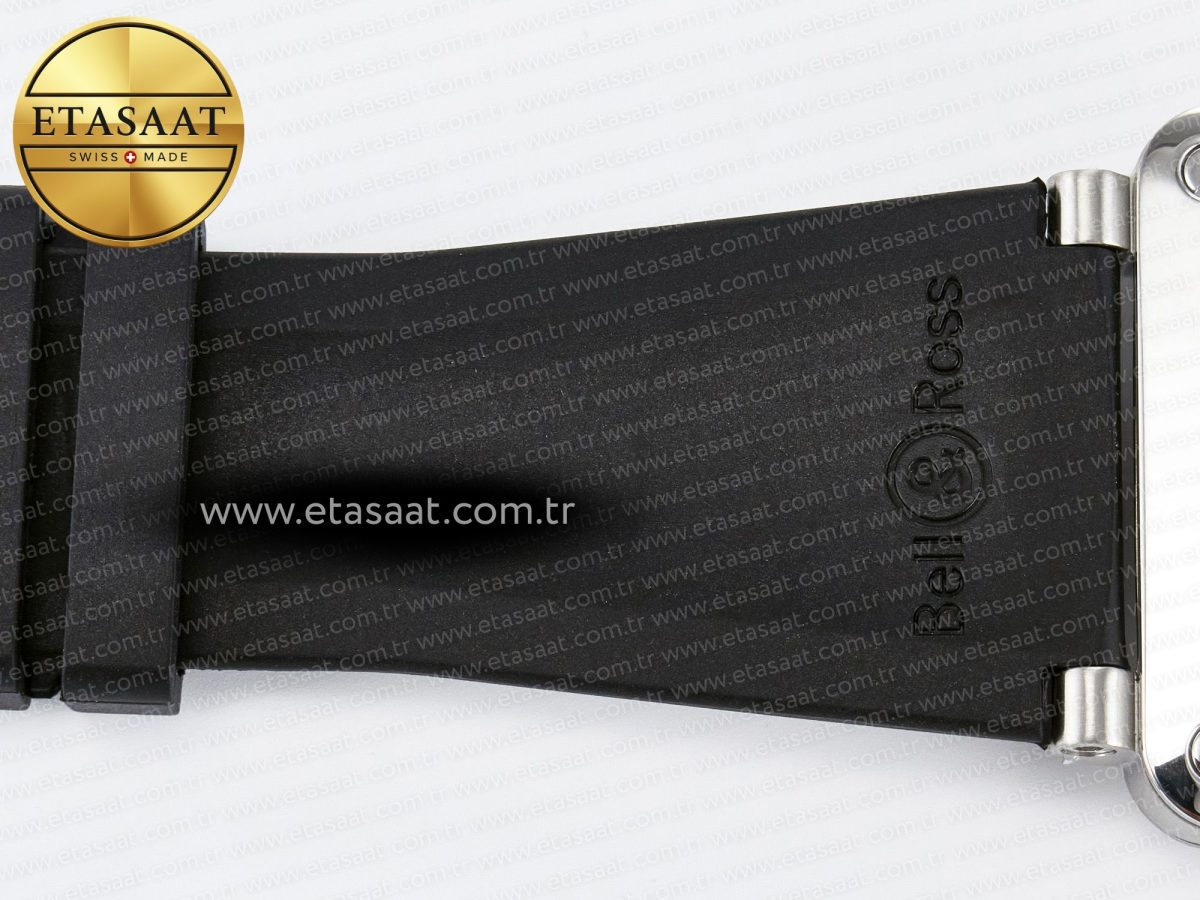 Bell Ross BR03-92 Diver BRF 1:1 Best Edition White Dial on Black Rubber Strap A2824 - Görsel 23