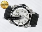 Bell Ross BR03-92 Diver BRF 1:1 Best Edition White Dial on Black Rubber Strap A2824 - Görsel 9