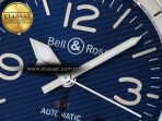 Bell Ross BR03-93 GMT BRF 1:1 Best Edition Blue Dial on Blue Leather Strap A2824 - Görsel 10