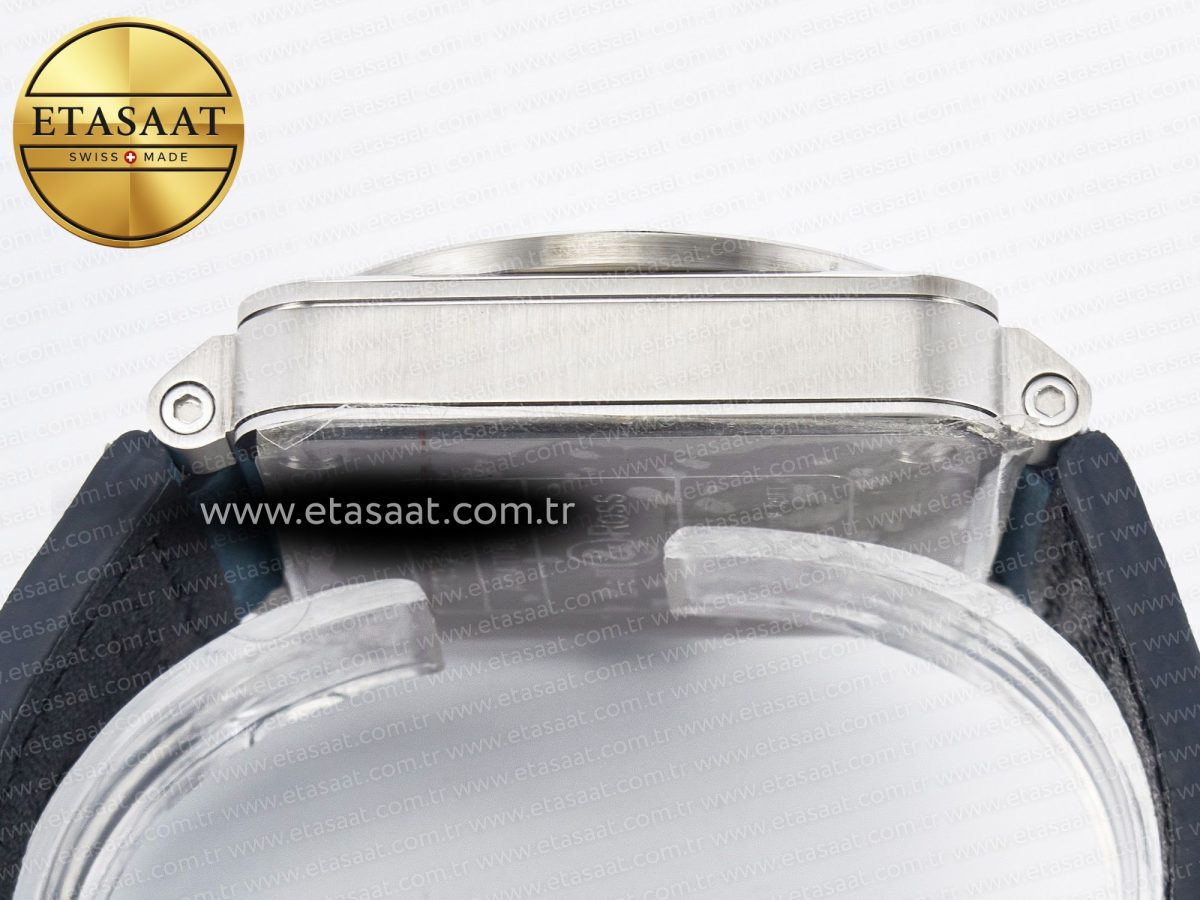 Bell Ross BR03-93 GMT BRF 1:1 Best Edition Blue Dial on Blue Leather Strap A2824 - Görsel 14