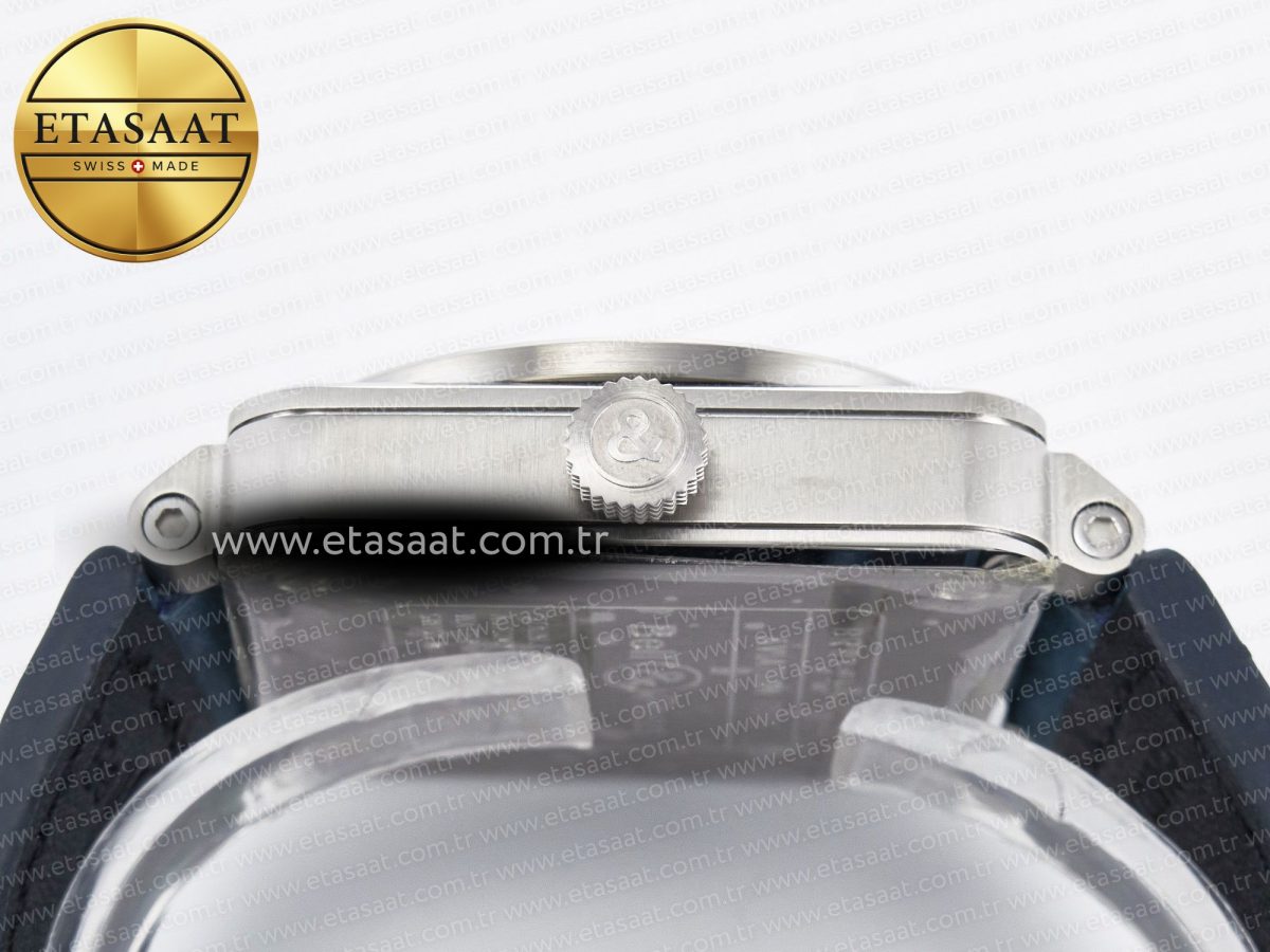 Bell Ross BR03-93 GMT BRF 1:1 Best Edition Blue Dial on Blue Leather Strap A2824 - Görsel 15
