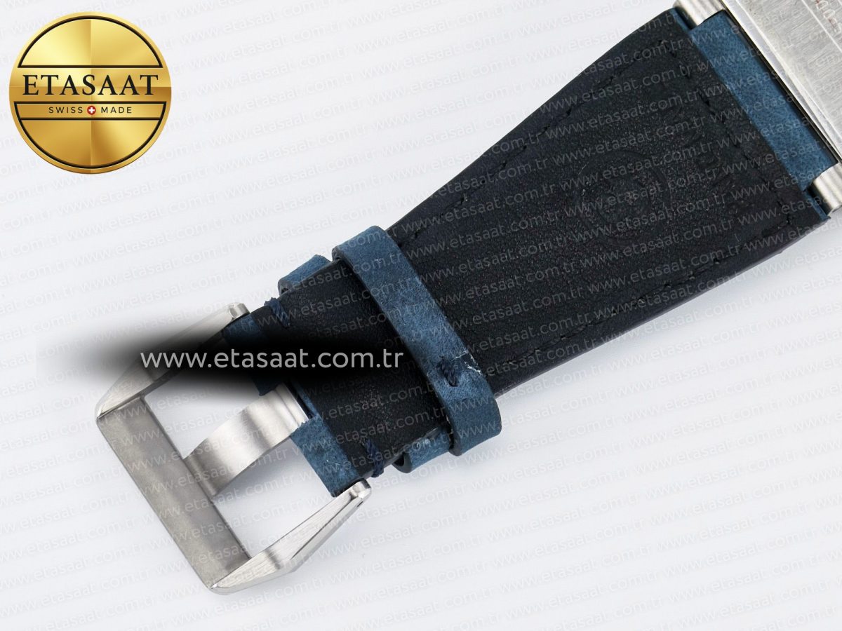 Bell Ross BR03-93 GMT BRF 1:1 Best Edition Blue Dial on Blue Leather Strap A2824 - Görsel 19