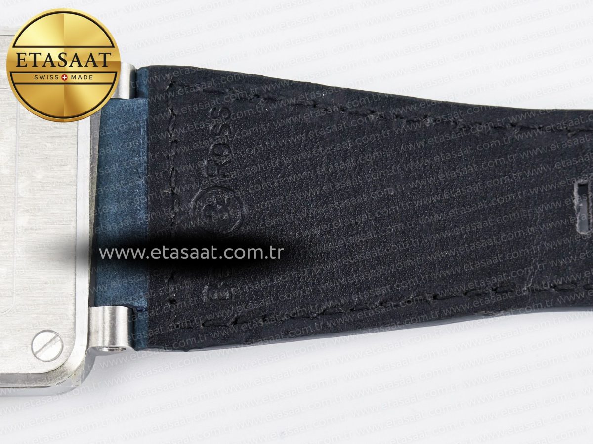 Bell Ross BR03-93 GMT BRF 1:1 Best Edition Blue Dial on Blue Leather Strap A2824 - Görsel 20