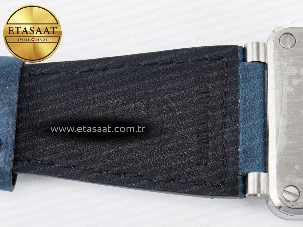 Bell Ross BR03-93 GMT BRF 1:1 Best Edition Blue Dial on Blue Leather Strap A2824 - Görsel 22