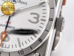 Bell Ross BR03-93 GMT BRF 1:1 Best Edition White Dial on Brown Leather Strap A2824 - Görsel 11