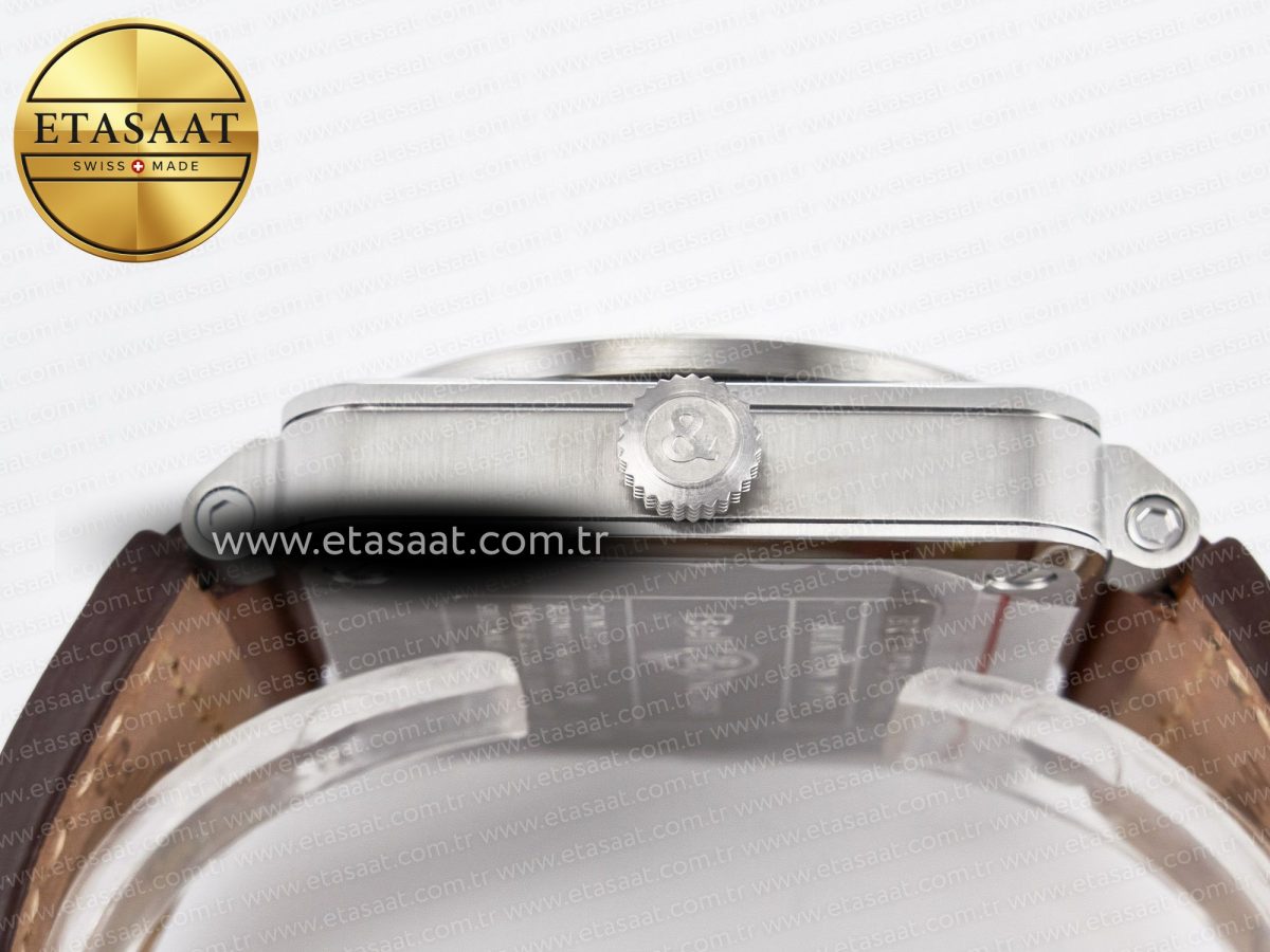 Bell Ross BR03-93 GMT BRF 1:1 Best Edition White Dial on Brown Leather Strap A2824 - Görsel 15