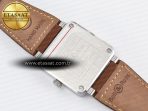 Bell Ross BR03-93 GMT BRF 1:1 Best Edition White Dial on Brown Leather Strap A2824 - Görsel 17