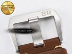 Bell Ross BR03-93 GMT BRF 1:1 Best Edition White Dial on Brown Leather Strap A2824 - Görsel 22