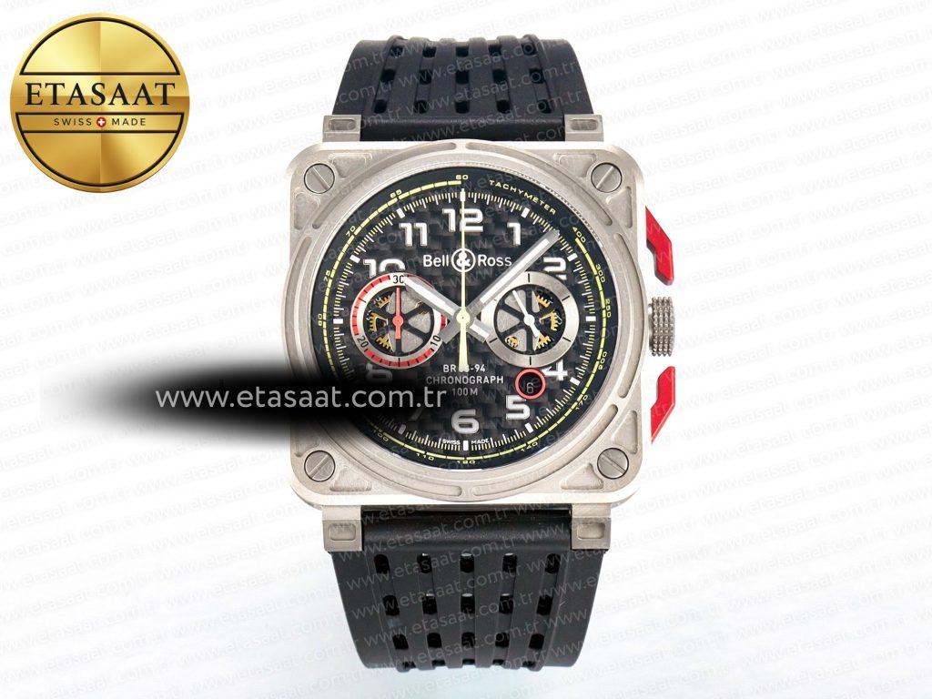 Bell & Ross BR03-94 Siyah Kauçuk A7750 Eta Saat - Görsel 3 - 1:1 Süper Klon Saat