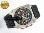 Bell Ross BR03-94  Black Rubber Strap A7750 - Görsel 8