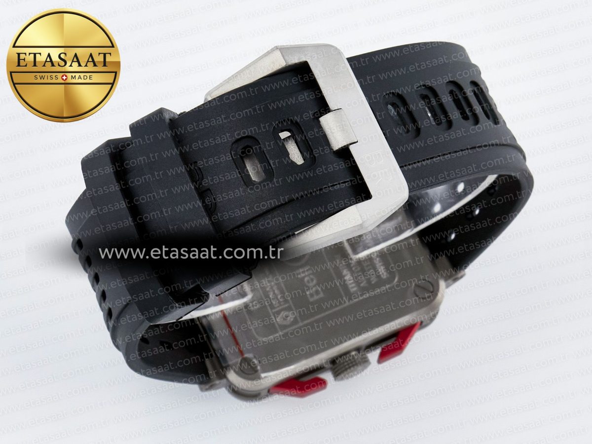 Bell Ross BR03-94 Best Edition Black Carbon Dial on Black Hollow Rubber Strap A2824 - Görsel 17