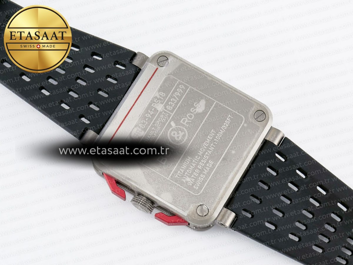 Bell Ross BR03-94 Best Edition Black Carbon Dial on Black Hollow Rubber Strap A2824 - Görsel 18