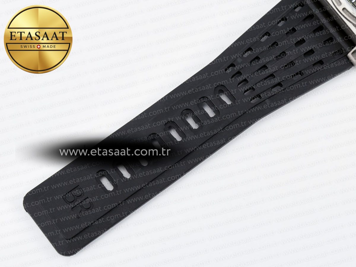 Bell Ross BR03-94 Best Edition Black Carbon Dial on Black Hollow Rubber Strap A2824 - Görsel 19