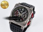 Bell Ross BR03-94 Best Edition Black Carbon Dial on Black Hollow Rubber Strap A2824 - Görsel 2