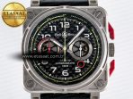 Bell Ross BR03-94 Best Edition Black Carbon Dial on Black Hollow Rubber Strap A2824 - Görsel 4