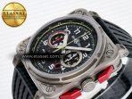 Bell Ross BR03-94 Best Edition Black Carbon Dial on Black Hollow Rubber Strap A2824 - Görsel 6