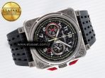 Bell Ross BR03-94 Best Edition Black Carbon Dial on Black Hollow Rubber Strap A2824 - Görsel 8