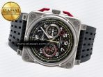 Bell Ross BR03-94 Best Edition Black Carbon Dial on Black Hollow Rubber Strap A2824 - Görsel 9
