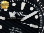 Bell Ross BR03 Diver BRF 1:1 Best Edition Black Dial on Black Rubber Strap A2824 - Görsel 10