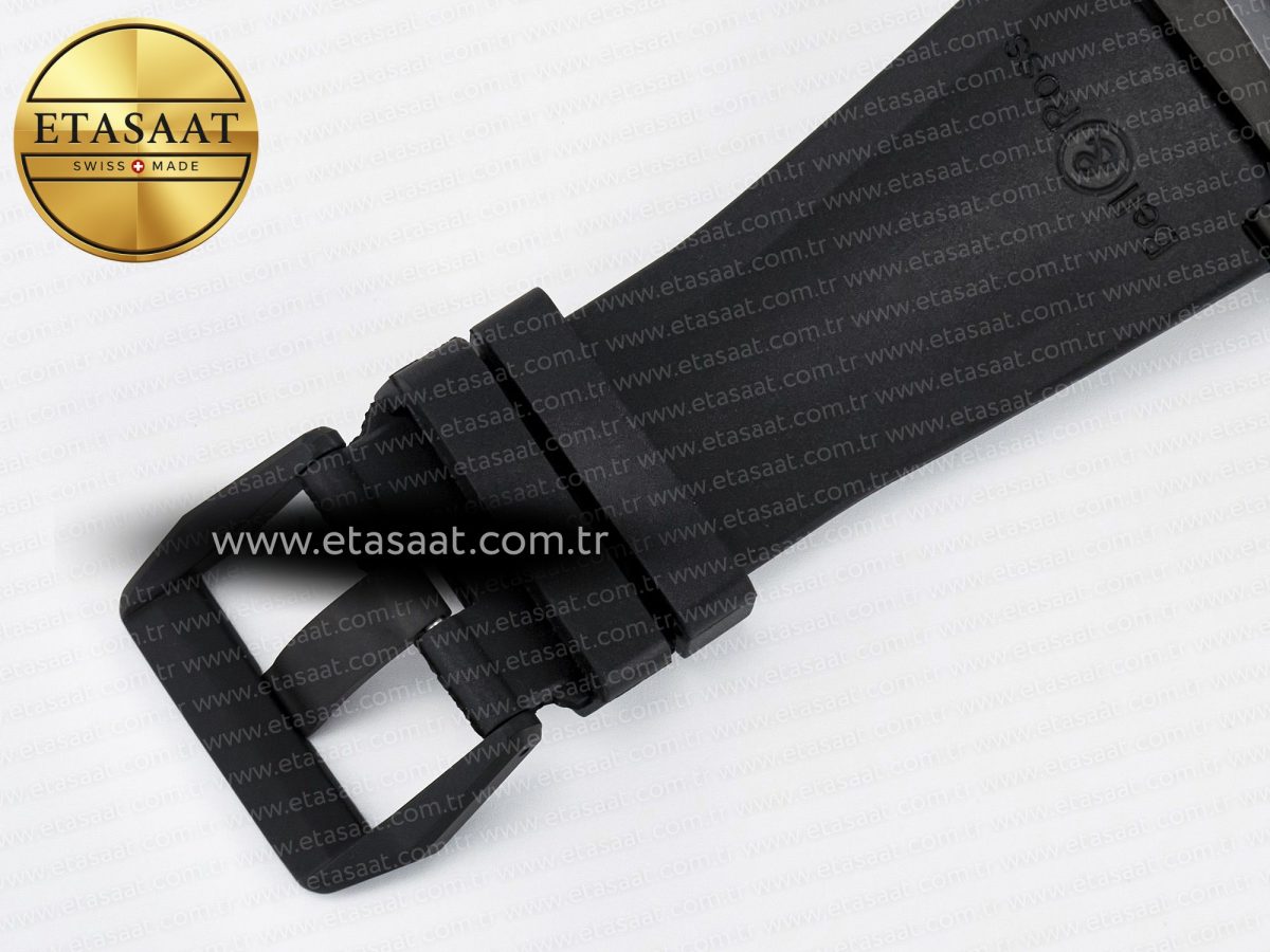 Bell Ross BR03 Diver BRF 1:1 Best Edition Black Dial on Black Rubber Strap A2824 - Görsel 18