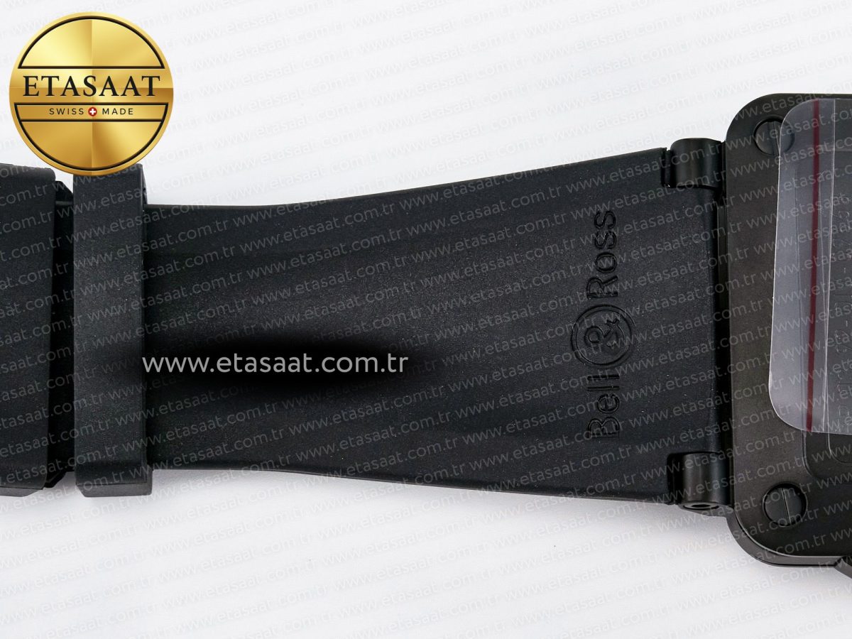 Bell Ross BR03 Diver BRF 1:1 Best Edition Black Dial on Black Rubber Strap A2824 - Görsel 22