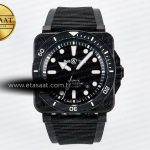 Bell & Ross BR03 Diver BRF Siyah Kadran Kauçuk A2824 Eta Saat - Görsel 3 - 1:1 Süper Klon Saat